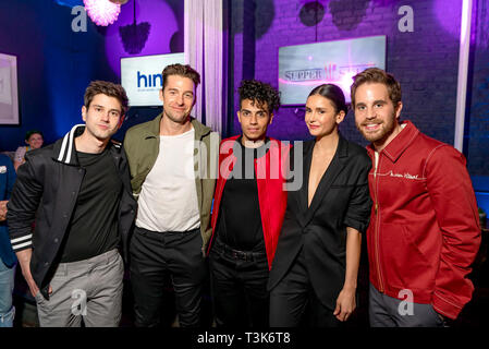 2019 SXSW Film Festival - Lassen Sie diese Stadt - Premiere Party mit: Gast, Scott Speedman, Mena Massoud, Nina Dobrev Wo: Austin, Texas, United States Wenn: 10 Mar 2019 Credit: Lu Chau/WENN.com Stockfoto