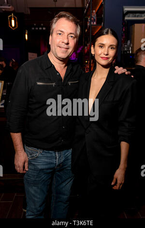 2019 SXSW Film Festival - Lassen Sie diese Stadt - Premiere Party mit: David Manning, Nina Dobrev Wo: Austin, Texas, United States Wenn: 10 Mar 2019 Credit: Lu Chau/WENN.com Stockfoto