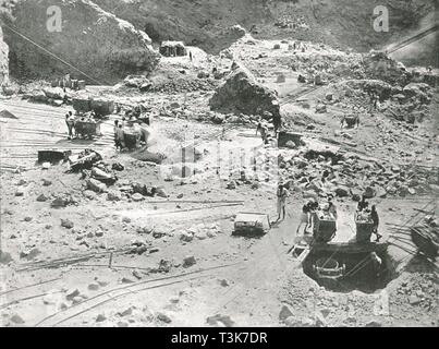 Diamond Mines, Kimberley, Südafrika, 1895. Schöpfer: William Gesetze Caney. Stockfoto