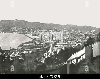 Allgemeine Ansicht der Stadt, Wellington, Neuseeland, 1895. Schöpfer: Unbekannt. Stockfoto