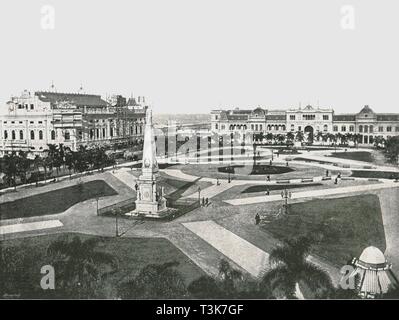 Plaza de la Victoria, Buenos Aires, Argentinien, 1895. Schöpfer: Unbekannt. Stockfoto