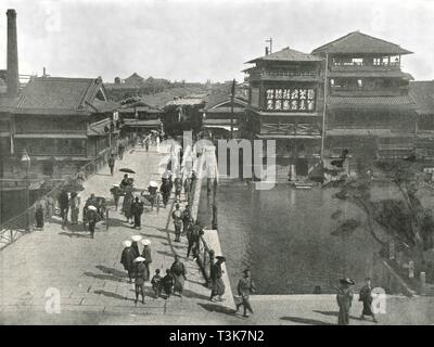 "Die yebisu Bashi", Osaka, Japan, 1895. Schöpfer: Unbekannt. Stockfoto