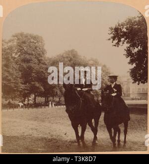 "Am frühen Morgen Fahrt, Rotten Row, Hyde Park, London, England", 1896. Schöpfer: Underwood & Underwood. Stockfoto