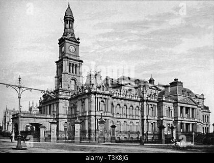 'Town Hall, Sydney, c1900. Schöpfer: Unbekannt. Stockfoto