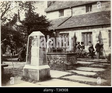 St. Peter's Kirche, Prestbury, Cheshire, aus dem späten 19. Jahrhundert. Schöpfer: Unbekannt. Stockfoto