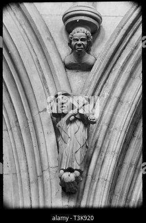 Carving, Beverley Minster, East Riding von Yorkshire, c 1955 - c 1980. Schöpfer: Ursula Clark. Stockfoto