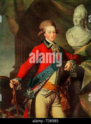 "Portrait von Alexandr Dmitrievich Lansky", 1782, (1965). Schöpfer: Dmitry Levitsky. Stockfoto