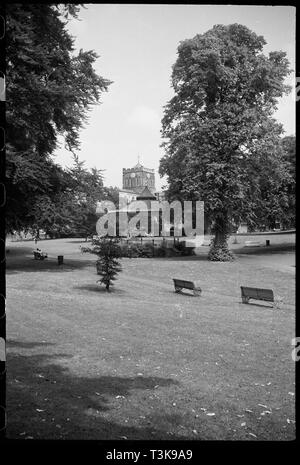 Musikpavillon, der Sele, Hexham, Northumberland, c 1955 - c 1980. Schöpfer: Ursula Clark. Stockfoto