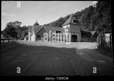 Cragside Visitor Centre, Tumbleton Ställe, Rothbury, Northumberland, c 1955 - c 1980. Schöpfer: Ursula Clark. Stockfoto