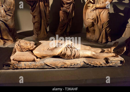 Wehklage über den toten Christus, durch Niccolò dell'Arca, Heiligtum der Santa Maria della Vita, Bologna Stockfoto