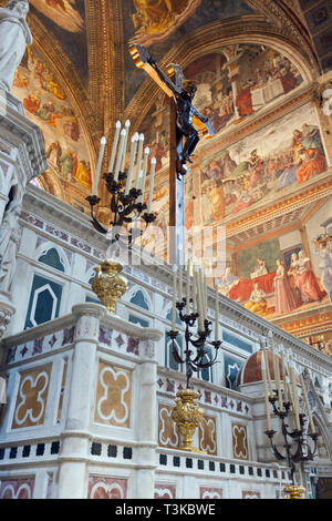 Tornabuoni Kapelle, Santa Maria Novella, Florenz Stockfoto