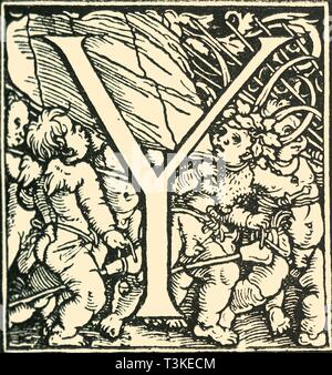 'Y - ein Alphabet von Hans Weiditz', c 1520-1521, (1908). Schöpfer: Hans Weiditz. Stockfoto