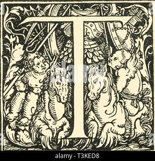 'T - ein Alphabet von Hans Weiditz', c 1520-1521, (1908). Schöpfer: Hans Weiditz. Stockfoto