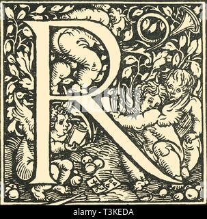 "R-ein Alphabet von Hans Weiditz', c 1520-1521, (1908). Schöpfer: Hans Weiditz. Stockfoto