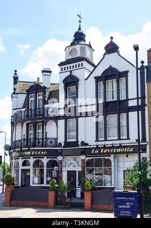 Die goldene Gans Pub, Camberwell New Road, Camberwell, Londoner Stadtteil Southwark, Greater London, England, Vereinigtes Königreich Stockfoto