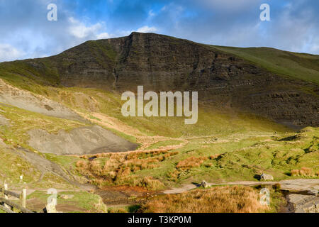 Mam Tor oder das Zittern Berg Derbyshire Peak District, UK. Stockfoto