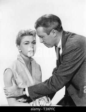 James Stewart, Doris Day der Mann, der zu viel wusste Regisseur Alfred Hitchcock Musik 1956 Bernard Herrmann VistaVision Filwite Produktionen/Paramount Pictures Stockfoto