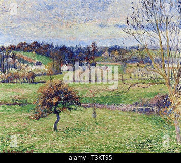 Camille Pissarro (1830 1903) Le Pre Eragny-Private Collection 1885 Stockfoto