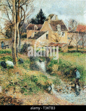 Camille Pissarro (1830 1903) Le Ruisseau Osny - Private Collection 1883 Stockfoto