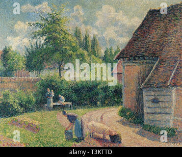 Camille Pissarro (1830 1903) bäuerliche Haus - Private Collection 1892 Stockfoto