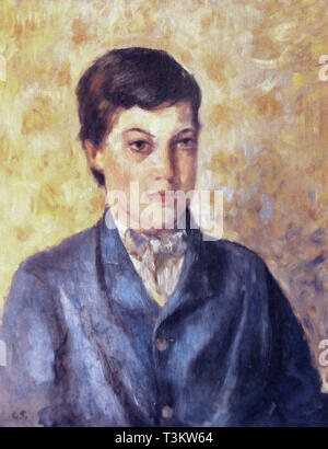 Camille Pissarro (1830 1903) Portrait von Lucien - Private Collection 1874 Stockfoto