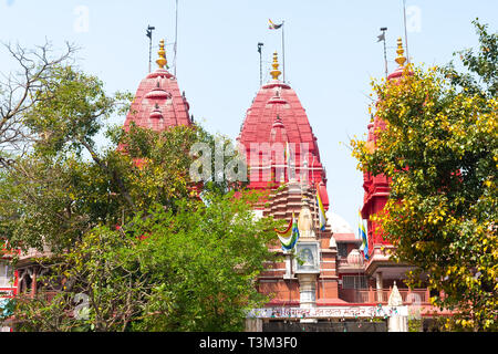 Delhi, Indien, 30. Mär 2019 - Der Laxminarayan Tempel ist ein Tempel in Delhi, Indien Stockfoto