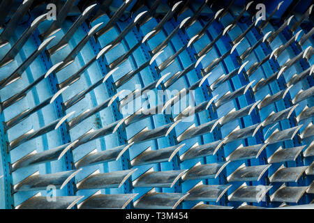 Luftkompressor Turbinenschaufeln eines Flugzeugs turbojet Jet Engine I Stockfoto