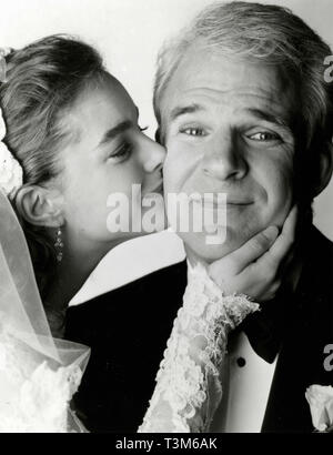 Steve Martin und Kimberly Williams im Film Vater der Braut, 1991 Stockfoto