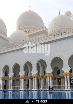 Abu Dhabi, VAE - am 31. März. 2019. Sheikh Zayd Grand Mosque Stockfoto