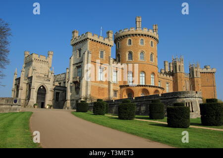 Belvoir Castle, Sitz des Duke of Rutland, Leicestershire, England, UK-Feder Stockfoto