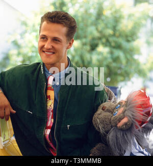 Michael Schumacher, ehemaliger deutscher Autorennfahrer, Deutschland ca 1994. Ehemaligen deutschen Rennfahrer Michael Schumacher, Deutschland Ca. 1994. Stockfoto