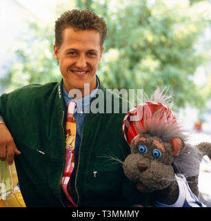 Michael Schumacher, ehemaliger deutscher Autorennfahrer, Deutschland ca 1994. Ehemaligen deutschen Rennfahrer Michael Schumacher, Deutschland Ca. 1994. Stockfoto