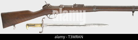 Dienstwaffen, Bayern, Werder Gewehr M 1869, Kaliber 11 mm, Nummer 7505, Additional-Rights - Clearance-Info - Not-Available Stockfoto