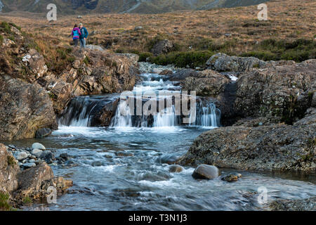 Fairy Pools auf dem Fluss Spröde, Isle of Skye, Hochland, Schottland, Großbritannien Stockfoto