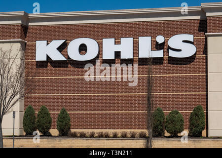 Trenton, NJ - April 1, 2019: Das Kohl's Store ist am Hamilton Marktplatz entfernt. Kohl wurde von Maxwell Kohl ein polnischer Einwanderer, der w gegründet Stockfoto