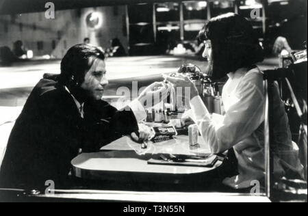 Schauspieler John Travolta und Uma Turman im Film Pulp Fiction, 1994 Stockfoto