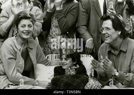 Schauspielerin Susan Sarandon, Zack O'Malley Greenburg und Nick Nolte in den Film Lorenzos Öl, 1992 Stockfoto