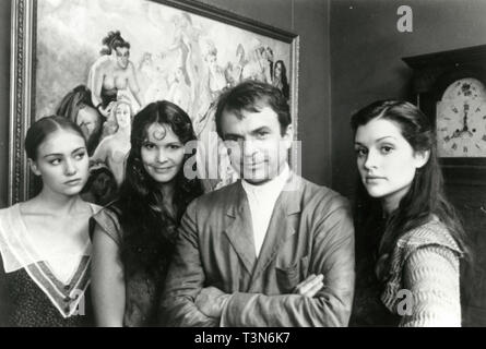 Sam Neill, Portia De Rossi, Elle Macpherson, und Kate Fischer in dem Film Sirenen, 1990 s Stockfoto