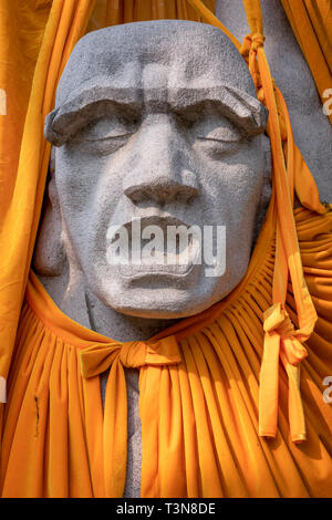 Die mimik von Buddha, tausend Buddha Berg öffentlichen Park, Jinan, Provinz Shandong, China Stockfoto