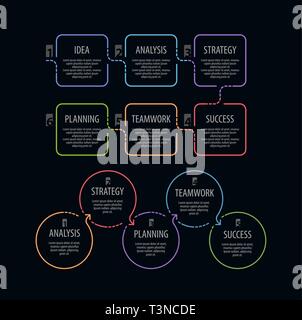 Infografiken Design. Für Grafik, Präsentation und Grafik. Geschäftskonzept Vektor Stock Vektor