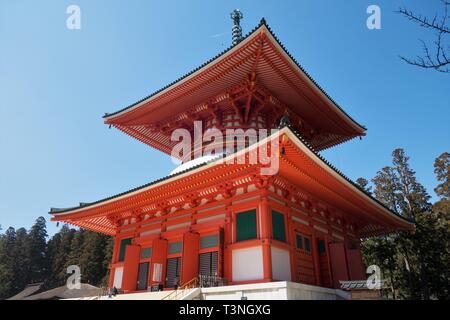 Danjo Garan Tempel in Koyasan, Japan. Stockfoto