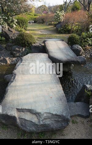 Der japanische Garten in Daisen Park in Sakai City, Osaka, Japan. Stockfoto