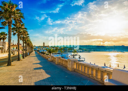 Blick auf Santa Maria di Leuca, Stadt, Salento, Apulien. Italien. Stockfoto