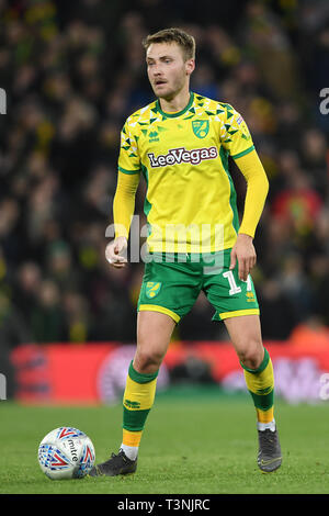 Norwich City Tom Trybull während der Sky Bet Championship Match an der Carrow Road, Norwich. Stockfoto