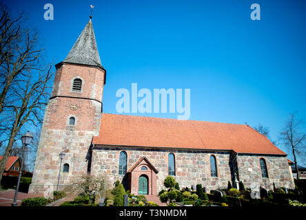 Vechta, Deutschland. 09 Apr, 2019. Die Kirche St. Maria in der Oythe Bezirk. Credit: Hauke-Christian Dittrich/dpa/Alamy leben Nachrichten Stockfoto