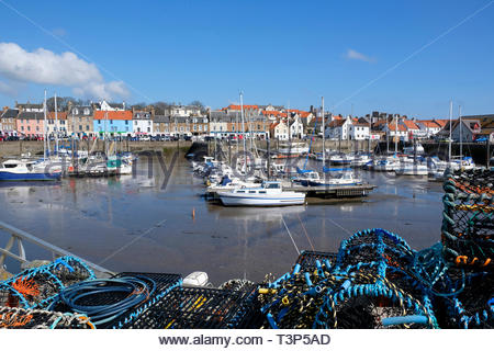 Anstruther Harbour, Fife, Schottland Stockfoto