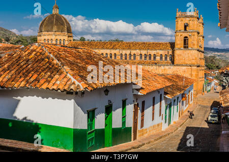 Barichara Skyline Stadtbild Santander in Kolumbien Südamerika Stockfoto