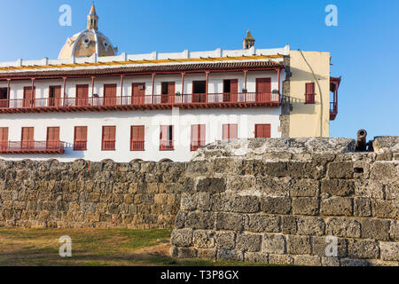 Centro Historico Aera von Cartagena de Los Indias Bolívar in Kolumbien Südamerika Stockfoto