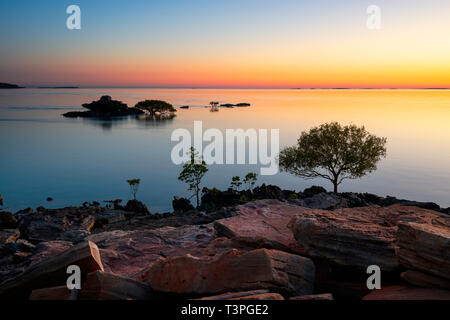 Sonnenaufgang am Cape Leveque, Dampier Peninsula, Western Australia Stockfoto