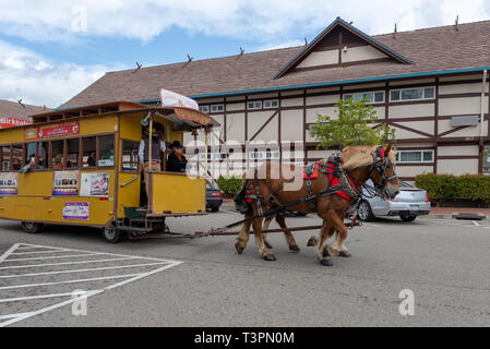 Dänischen Stadt Solvang in Santa Ynes, Kalifornien. USA. Frühjahr 2019 - Bild Stockfoto